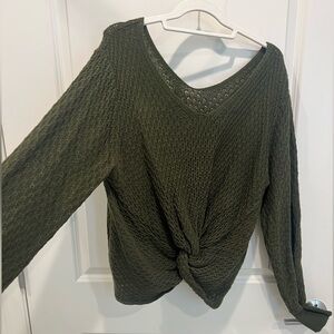 SHEIN olive green sweater 1XL